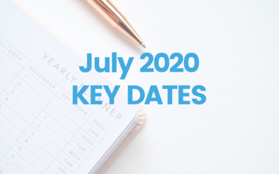 July 2020 Key Dates