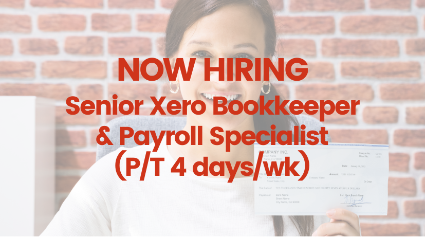 Senior Xero Bookkeeper & Payroll Specialist (P/T 4 days p/wk)